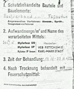 Dachkarte DDR